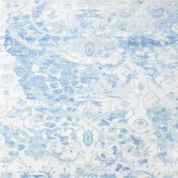 Square Contemporary Lavender Blue Modern Rug, con828