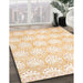 Machine Washable Contemporary Peach Beige Rug in a Family Room, wshcon829