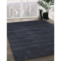 Contemporary Dark Slate Gray Green Modern Rug, con82