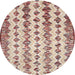 Sideview of Contemporary Cherry Red Modern Rug, con835