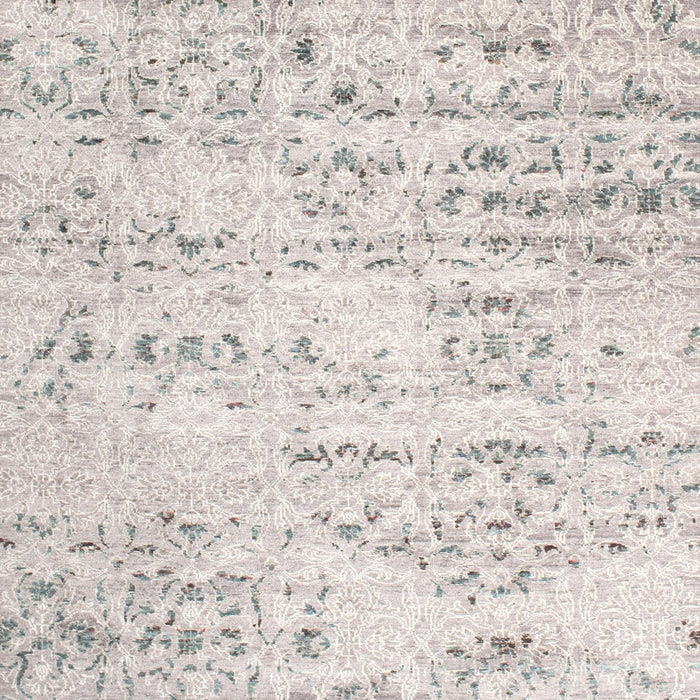 Machine Washable Contemporary Silver Pink Rug, wshcon836