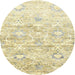 Sideview of Contemporary Khaki Gold Modern Rug, con837