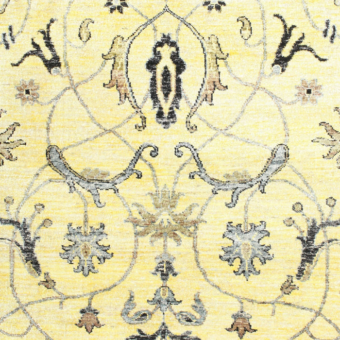 Contemporary Brownish Green Modern Rug, con838