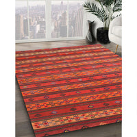 Contemporary Red Oriental Rug, con839