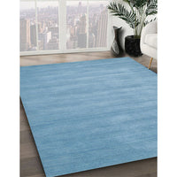 Contemporary Blue Modern Rug, con83