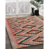 Contemporary Camel Brown Southwestern Rug, con842