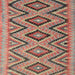 Square Contemporary Camel Brown Southwestern Rug, con842