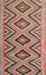 Contemporary Camel Brown Southwestern Rug, con842