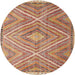 Sideview of Contemporary Chestnut Red Southwestern Rug, con843