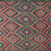 Square Contemporary Brown Red Southwestern Rug, con844