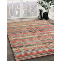 Contemporary Rust Pink Southwestern Rug, con845