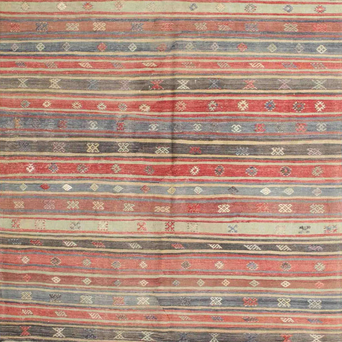 Contemporary Rust Pink Southwestern Rug, con845