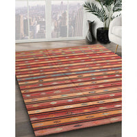 Contemporary Brown Oriental Rug, con847