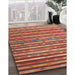 Machine Washable Contemporary Peru Brown Rug in a Family Room, wshcon847