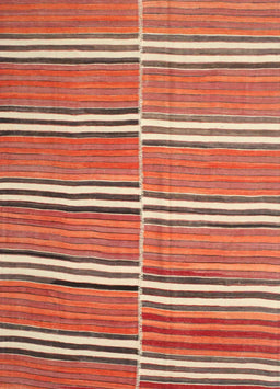 Machine Washable Contemporary Tangerine Pink Rug, wshcon849
