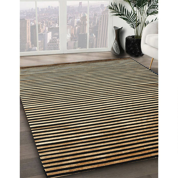 Contemporary Mid Gray Modern Rug in Family Room, con850