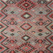 Square Contemporary Brown Red Southwestern Rug, con851