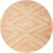 Sideview of Contemporary Brown Gold Southwestern Rug, con853