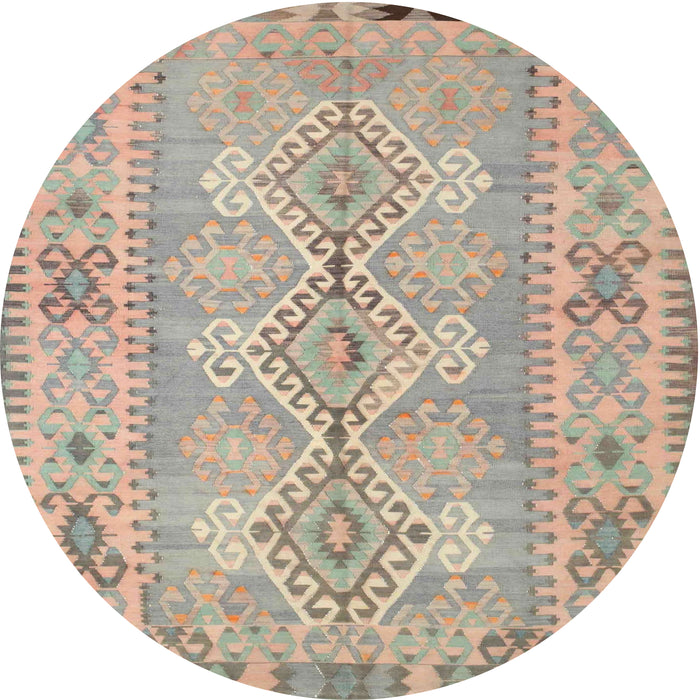 Sideview of Contemporary Tan Brown Southwestern Rug, con854