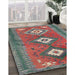 Machine Washable Contemporary Sage Green Rug in a Family Room, wshcon856