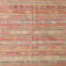 Sideview of Machine Washable Contemporary Orange Rug, wshcon857