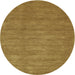 Square Machine Washable Contemporary Dark Golden Brown Rug, wshcon85