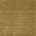 Sideview of Machine Washable Contemporary Dark Golden Brown Rug, wshcon85