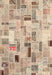 Contemporary Brown Patchwork Rug, con861