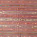 Sideview of Machine Washable Contemporary Red Rug, wshcon862