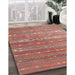 Machine Washable Contemporary Red Rug in a Family Room, wshcon862