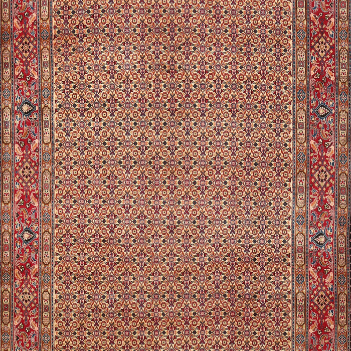 Machine Washable Contemporary Tangerine Pink Rug, wshcon865