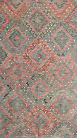 Contemporary Rust Pink Southwestern Rug, con869