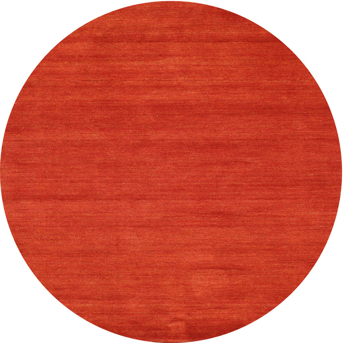 Square Machine Washable Contemporary Neon Red Rug, wshcon86