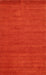 Contemporary Neon Red Modern Rug, con86