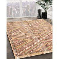 Contemporary Orange Modern Rug, con870