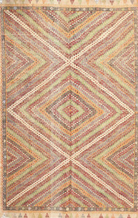 Machine Washable Contemporary Orange Rug, wshcon870