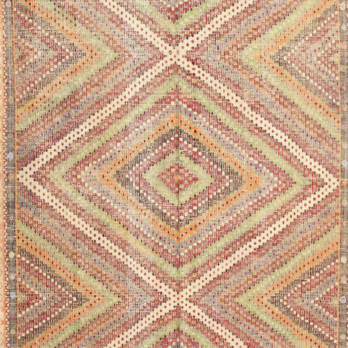Contemporary Orange Modern Rug, con870