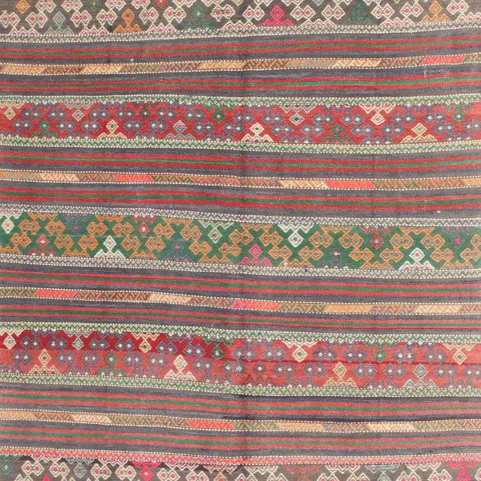 Contemporary Cherry Red Southwestern Rug, con871