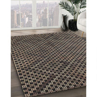 Contemporary Charcoal Black Modern Rug, con875