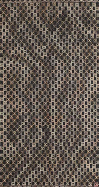 Machine Washable Contemporary Charcoal Black Rug, wshcon875