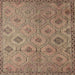 Sideview of Machine Washable Contemporary Sienna Brown Rug, wshcon876