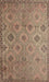 Contemporary Sienna Brown Southwestern Rug, con876