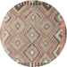 Sideview of Contemporary Light French Beige Brown Southwestern Rug, con879