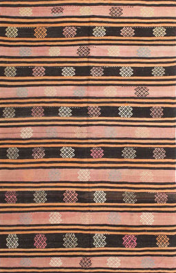 Contemporary Bakers Brown Southwestern Rug, con880