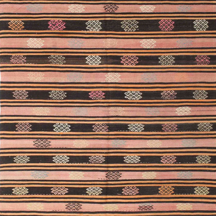 Sideview of Machine Washable Contemporary Bakers Brown Rug, wshcon880