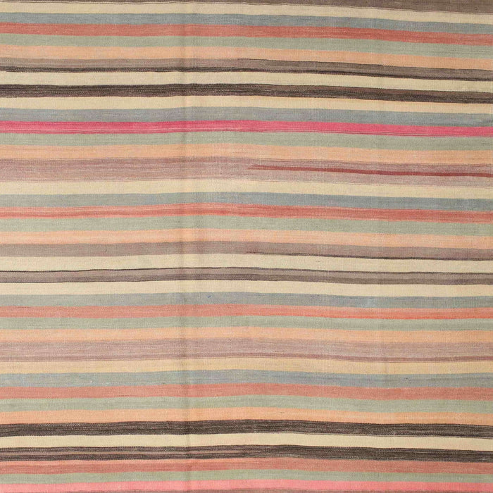 Square Contemporary Copper Red Pink Modern Rug, con881