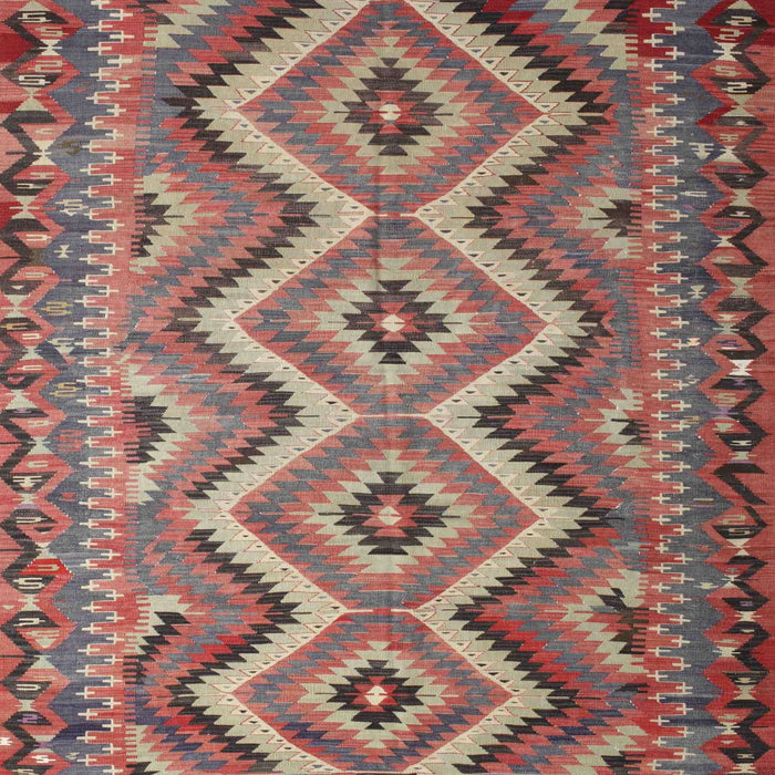 Square Contemporary Brown Red Southwestern Rug, con882