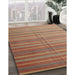 Contemporary Brown Modern Rug in Family Room, con883