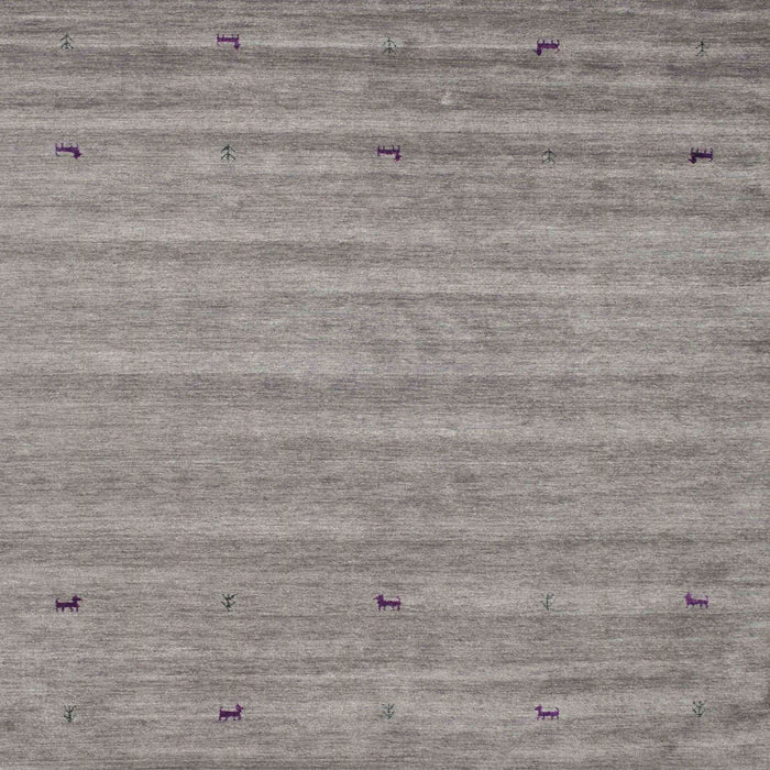 Square Contemporary Granite Gray Modern Rug, con885