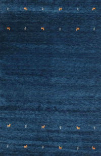 Machine Washable Contemporary Blue Rug, wshcon886